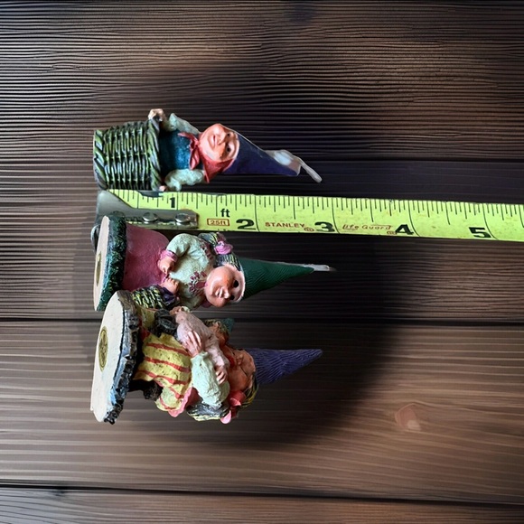 Mini Garden Gnomes Set 2.5” Tall Set Of 3 - Picture 5 of 5